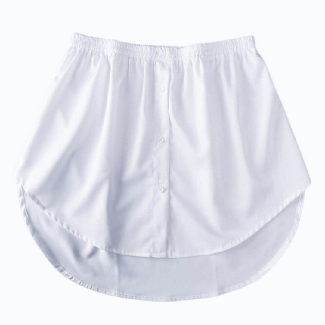 Women's elastic waist shirt extender, perfect for layered fashion & adding length.