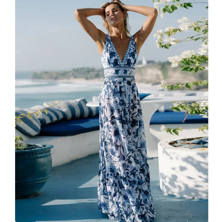 Women's skirted swimsuit set, an elegant two-piece for modest beachwear & summer fashion.