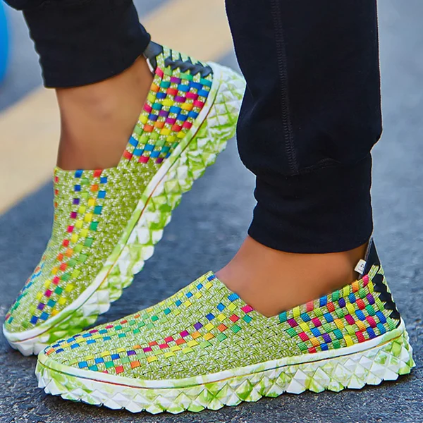 Versatile Eliana women's slip-on sneakers, perfect for travel & everyday wear with memory foam comfort.