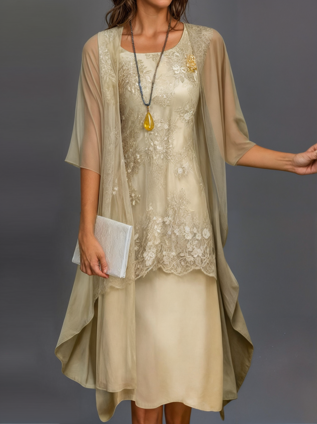 Chic women's floral summer dress, knee-length A-line silhouette, romantic.