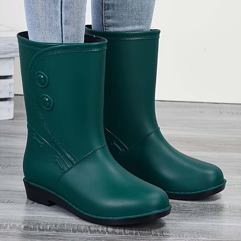 Women's Elora waterproof rain boots, comfortable & non-slip for wet weather.