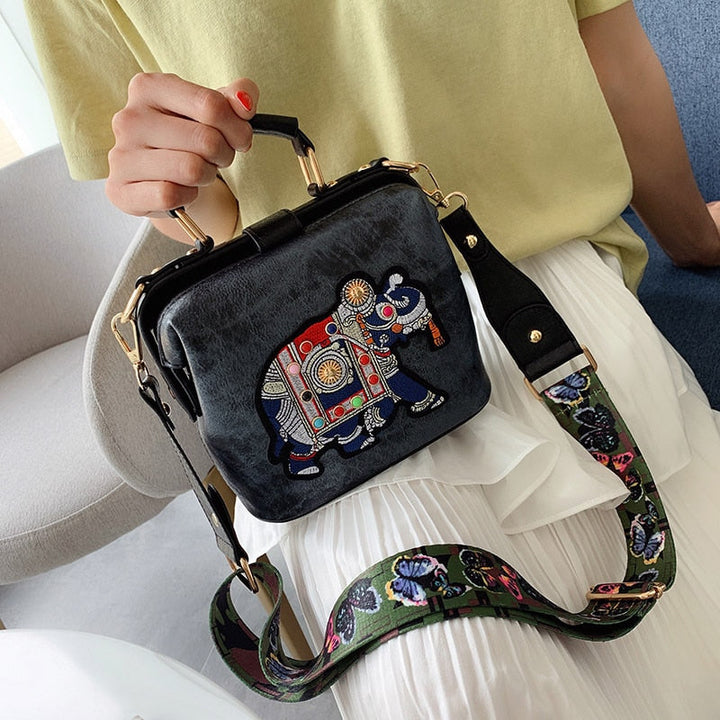 Versatile cotton embroidered mandala crossbody bag, perfect for daily bohemian fashion.