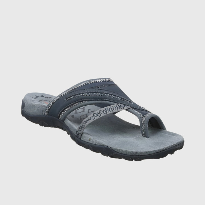 Ergonomic women's sandals, orthopedic arch support, adjustable straps & comfort for daily wear.