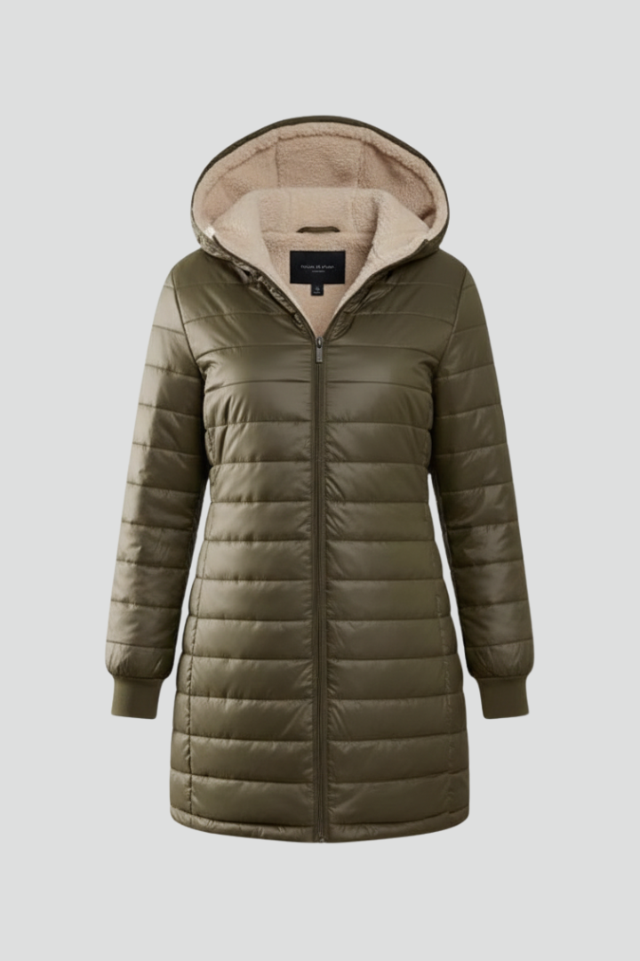 Women's everyday hooded zip jacket, versatile casual outerwear for daily wear.