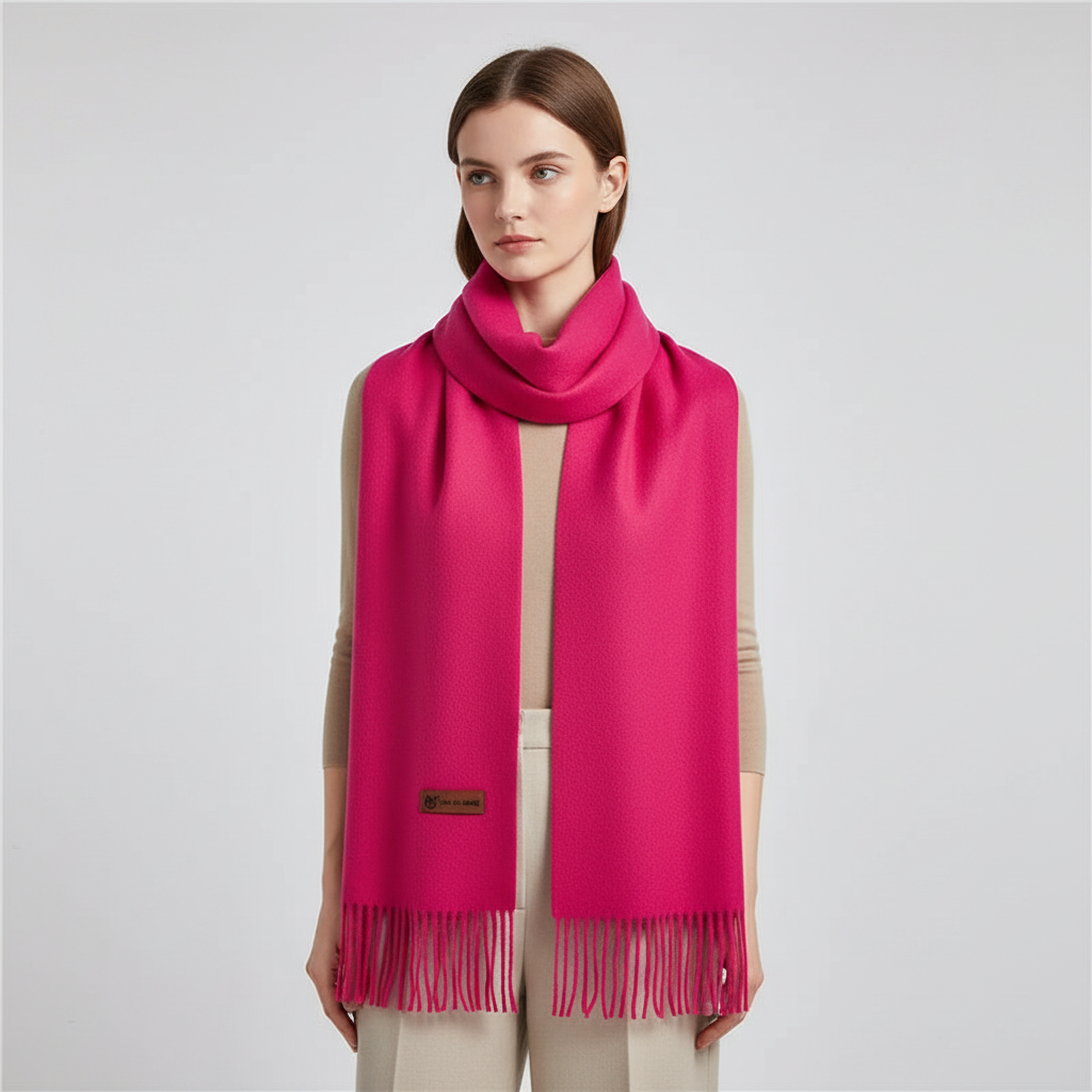 Women's extra large soft winter scarf, an essential autumn accessory for cozy comfort & versatile wear.
