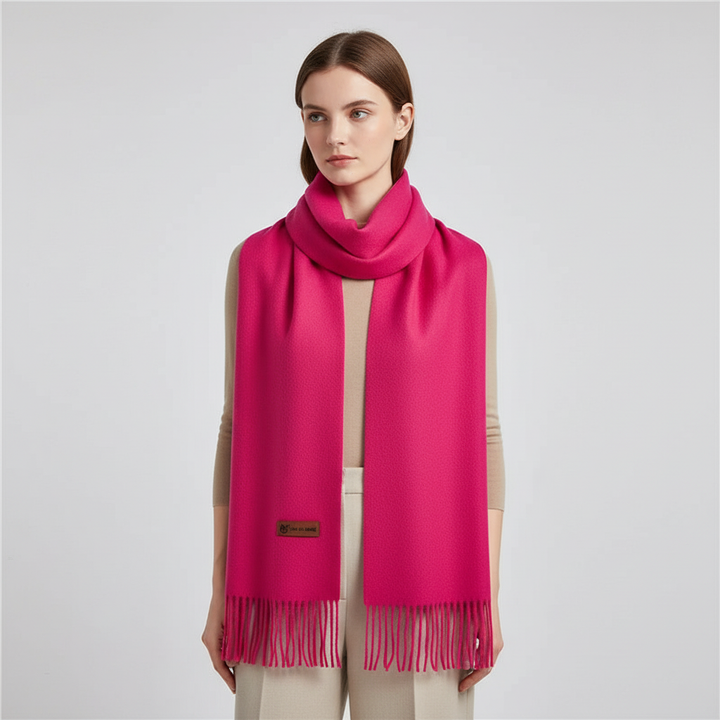 Women's extra large soft winter scarf, an essential autumn accessory for cozy comfort & versatile wear.