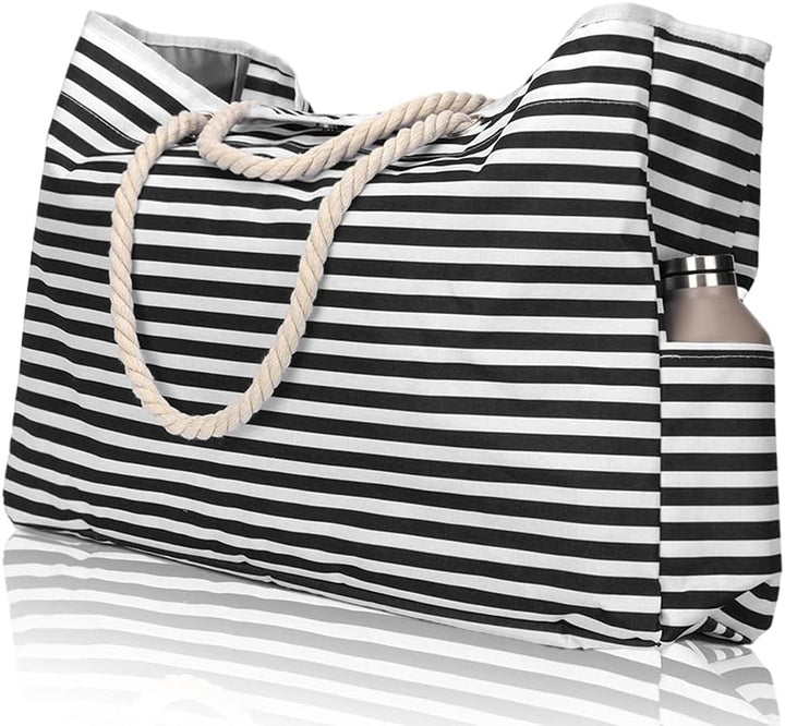 Multi-purpose extra large waterproof tote: great as a beach, travel, or utility bag for women.