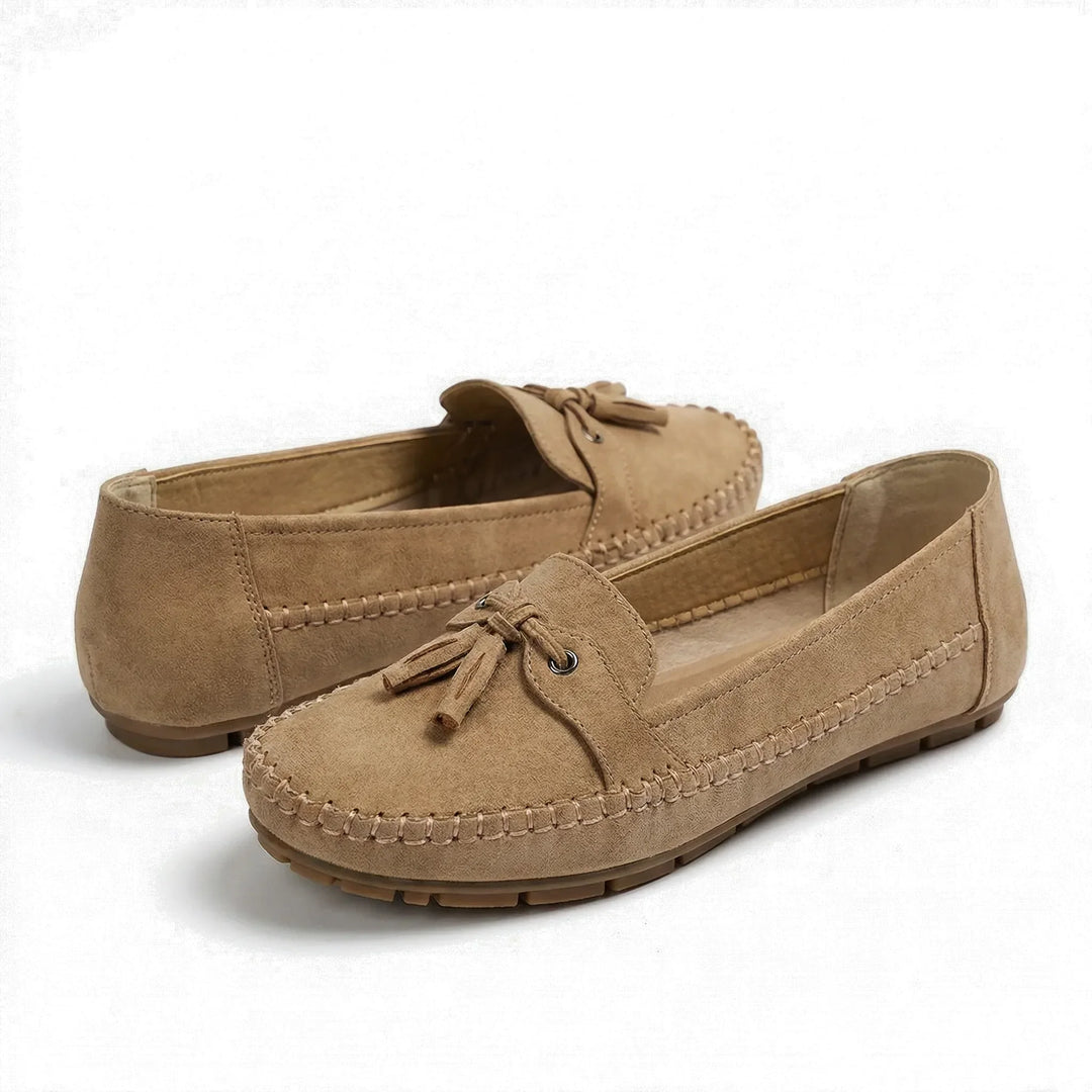 Women's extra wide memory foam loafers, perfect for all-day comfort & wide fit.