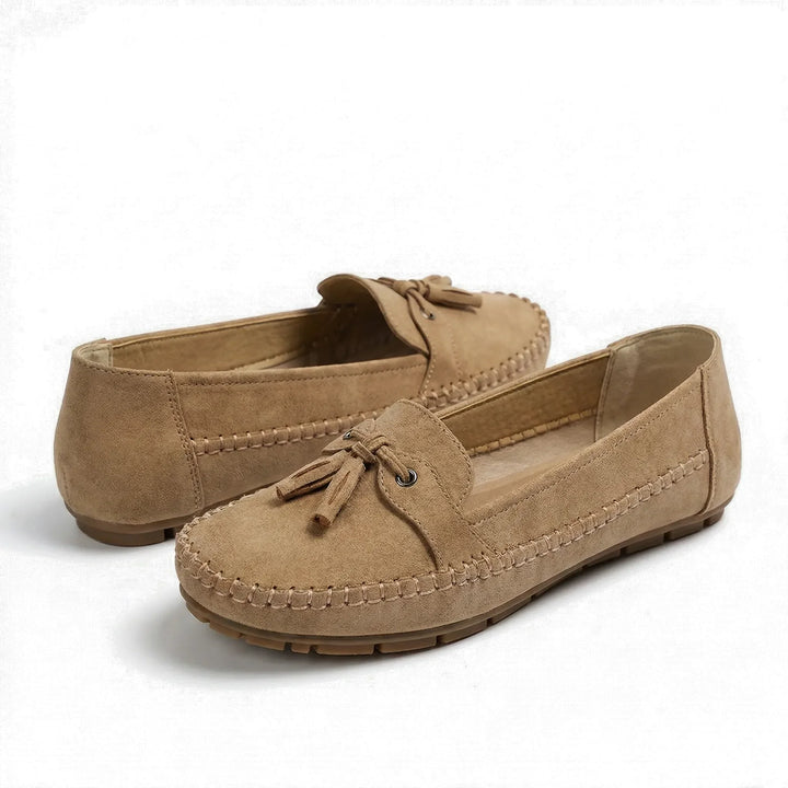 Women's extra wide memory foam loafers, perfect for all-day comfort & wide fit.