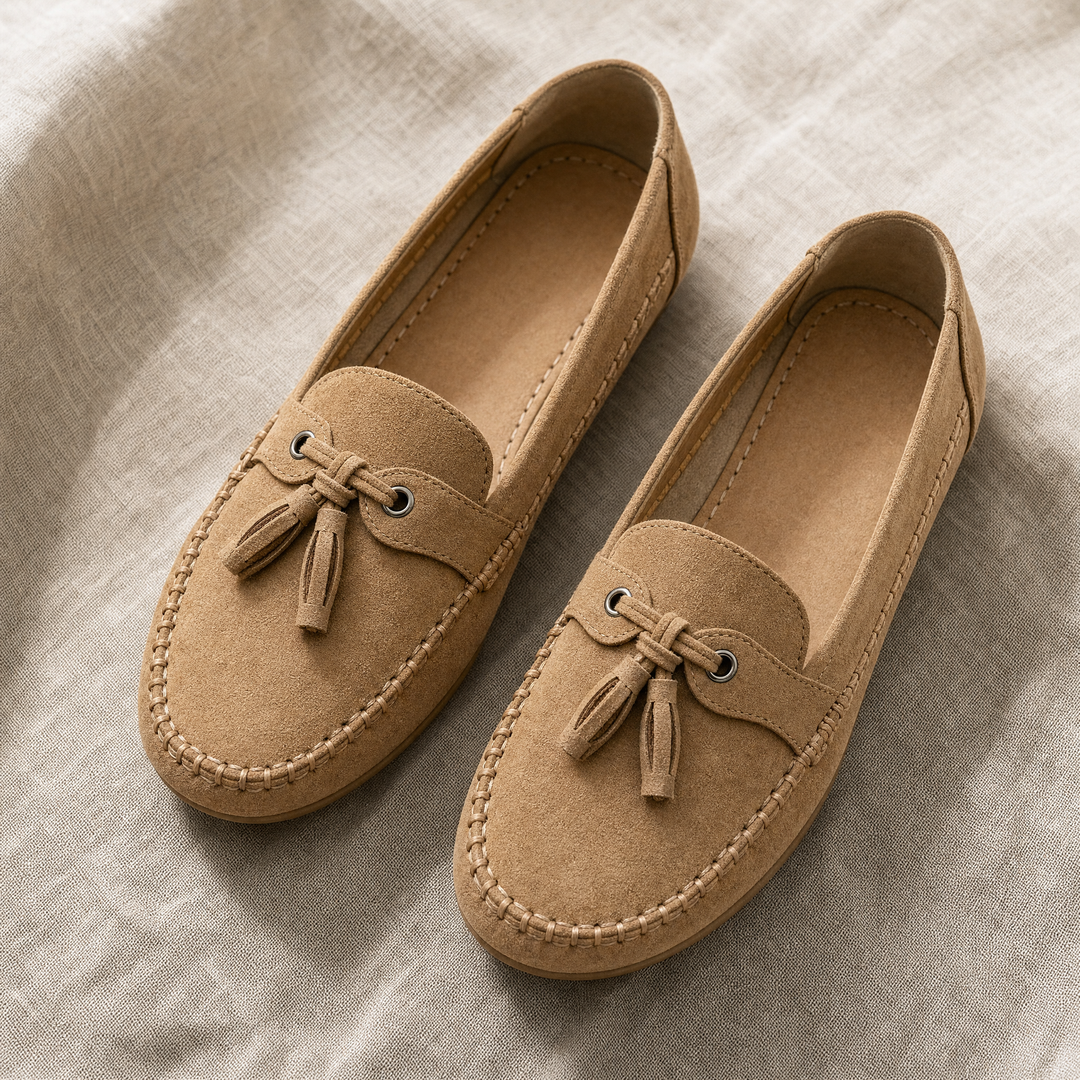 Stylish extra wide women's loafers featuring plush memory foam for superior comfort.