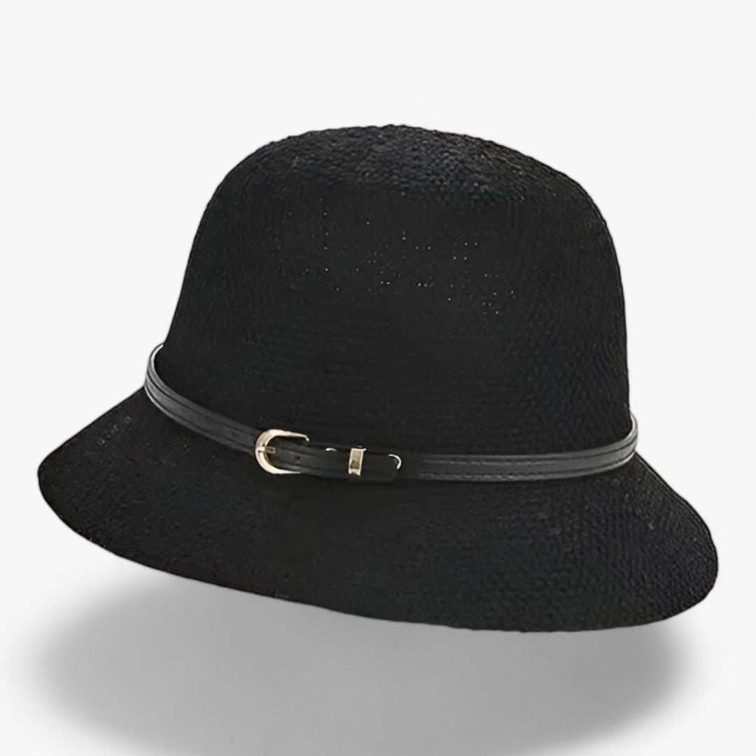 Women's summer beach hat: foldable khaki linen for travel, stylish UV sun protection accessory.