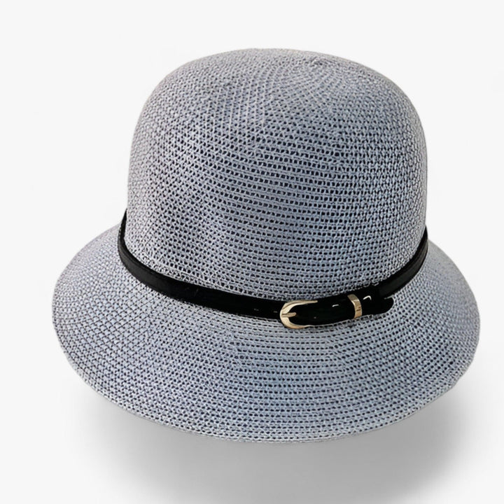 Stylish women's khaki linen foldable sun hat for summer adventures & essential UV protection.