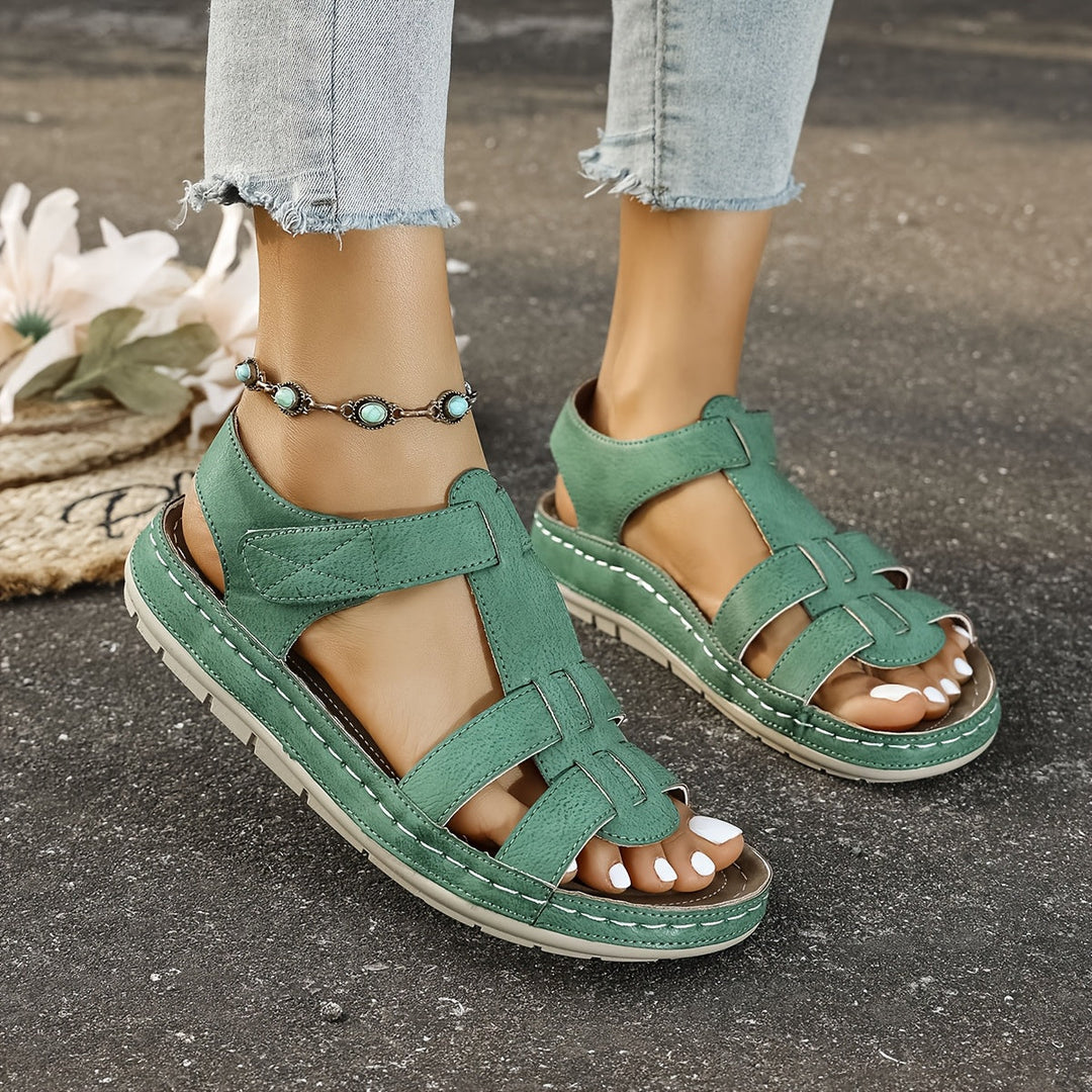Comfortable slip-on women's Foxglove sandals, ideal for everyday casual wear and stylish summer fashion.
