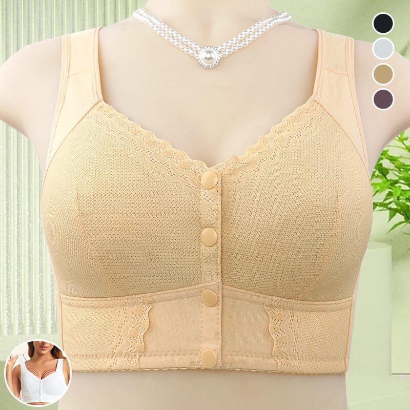 Experience ultimate comfort with this seamless front-closure breathable bra for women