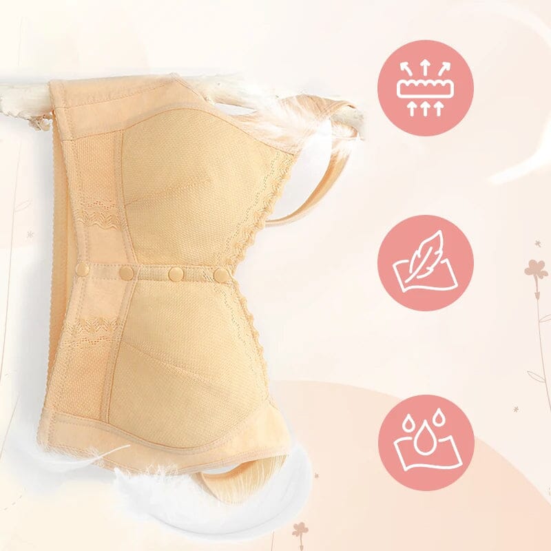 Invisible under clothing, a seamless and breathable front-closure bra for women's intimates