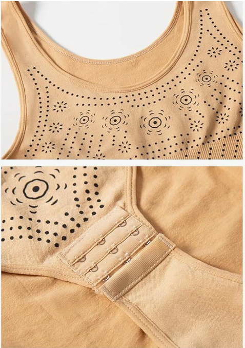 Seamless women's full body shaper, offering comfortable compression for tummy control & a lifted butt.
