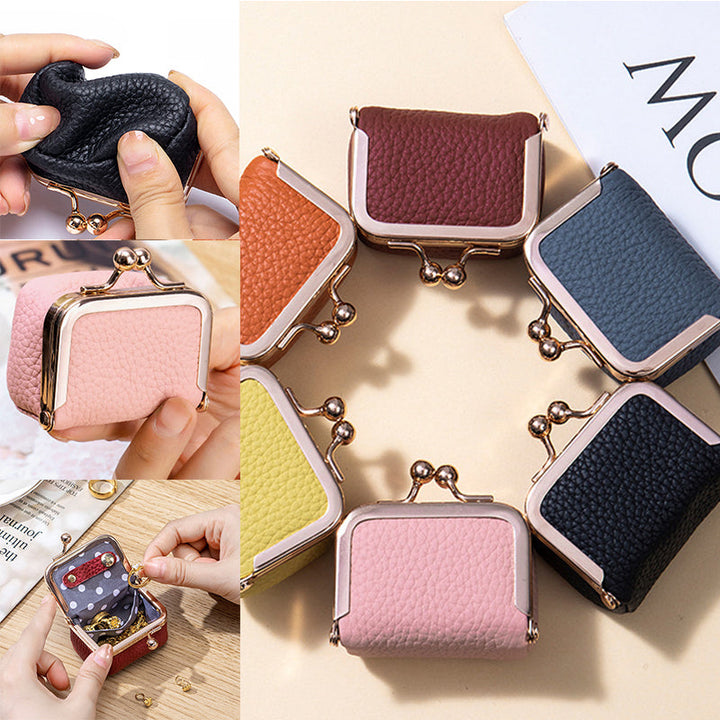Women's travel jewelry organizer, mini size, made from genuine leather for rings, earrings, and small items.