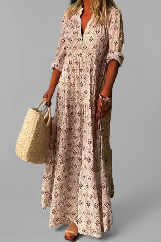 Women's Graceful Tiered Maxi Dress, perfect for elegant summer occasions or parties.