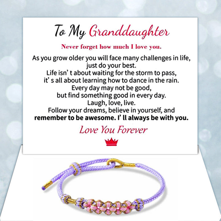 Hand modeling the Grandmother & Granddaughter Knot Bracelet, showcasing its comfortable fit