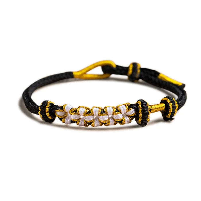 Meaningful knot design on a cotton bracelet, an ideal gift for grandmothers and granddaughters
