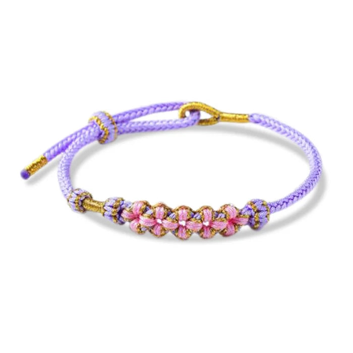 Bracelet gift for women: Grandmother & Granddaughter Knot, presented on a minimalist card