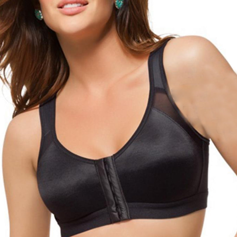 Detail of the comfortable band on a women's high impact sports bra, essential for activewear.