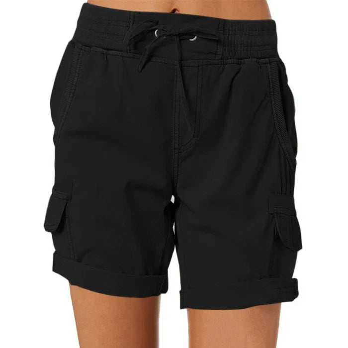 Stylish women's high waist shorts, designed for comfort & a relaxed summer look.