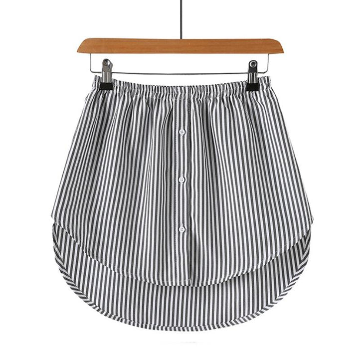 Everyday women's fashion accessory: high waist layered fake hem extender for all seasons