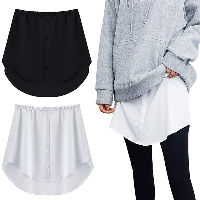 Fashion accessory: women's high waist layered hem extender, perfect for all seasons