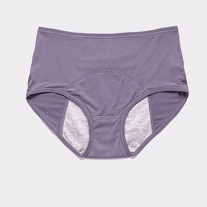 Full back view of women's high waist leak proof period panties, providing ample coverage