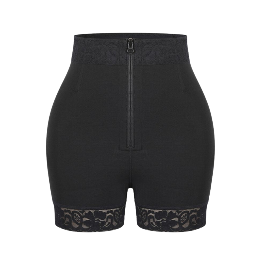 Women's high-waist sculpting butt lifter & tummy control shorts, seamless shapewear for a smooth look.