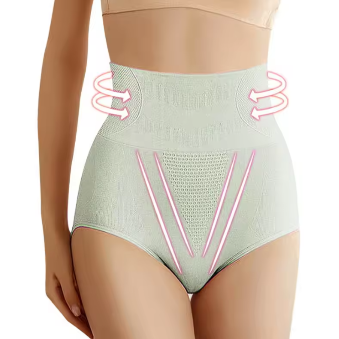Invisible seamless high-waist shaping underwear for women, perfect for a sleek silhouette.