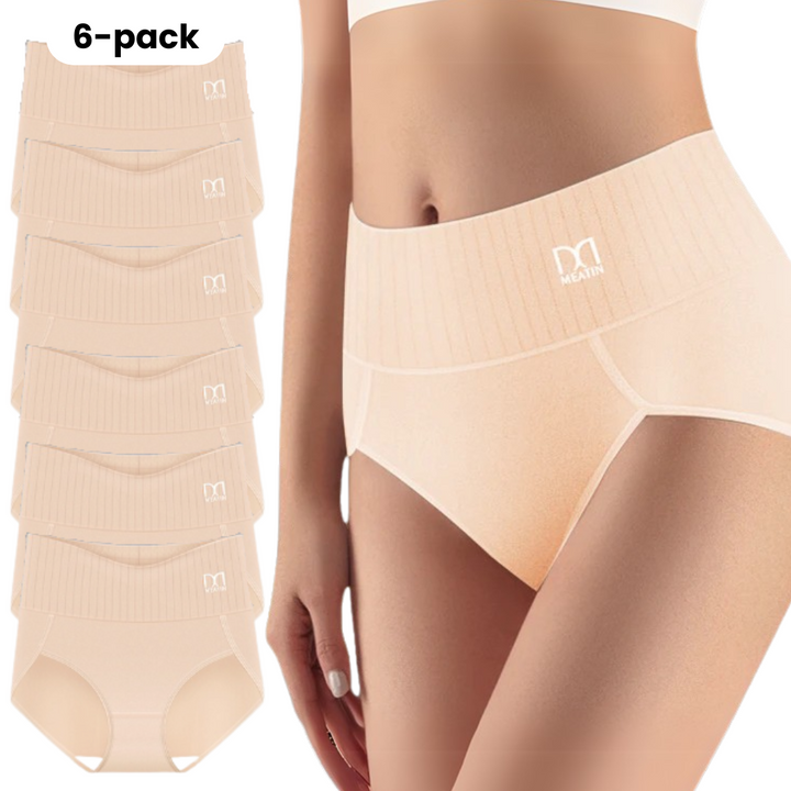 Seamless high-waist shaping underwear for women, providing a smooth, invisible look under clothes.