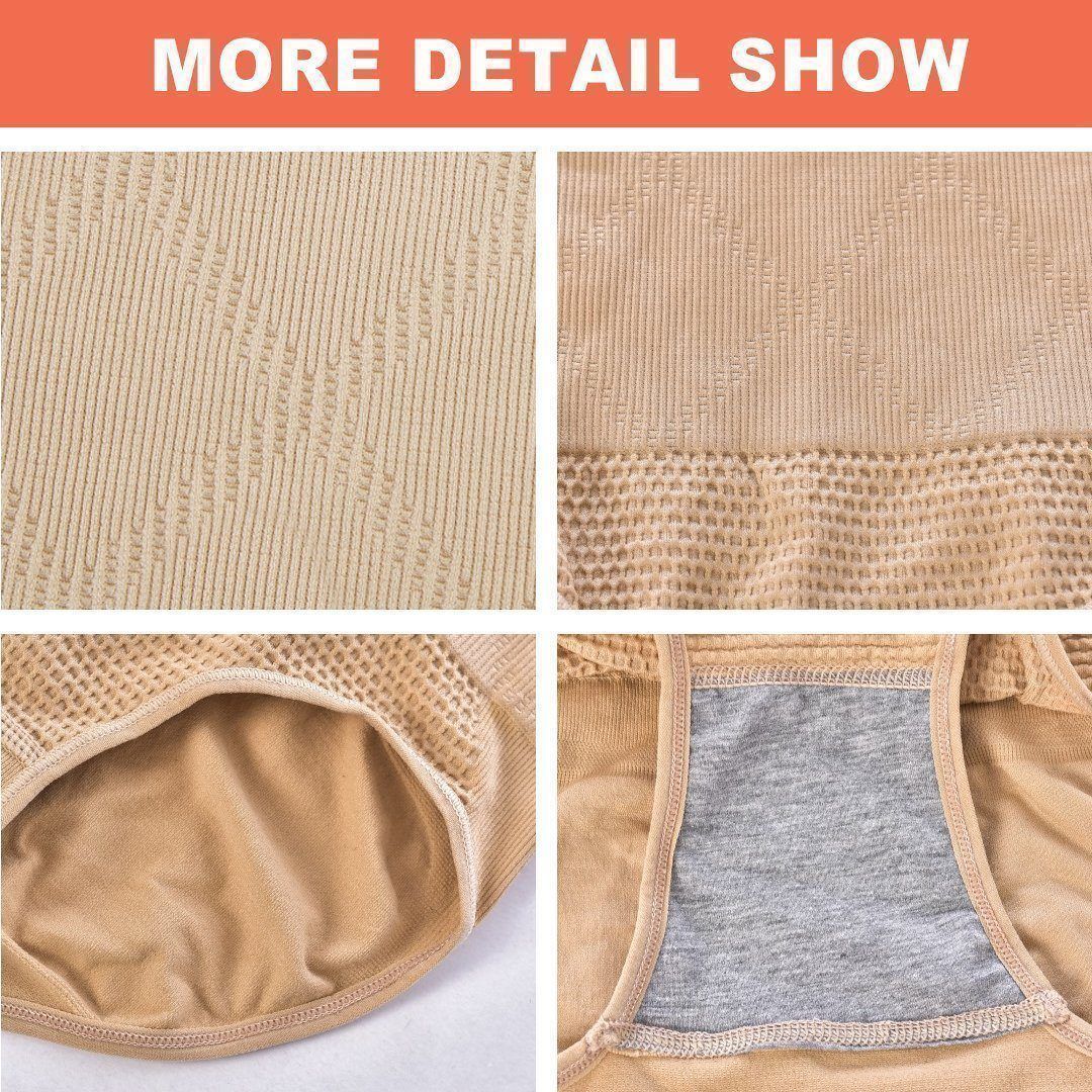 Breathable seamless women's underwear, high waist shapewear for gentle tummy control and comfort