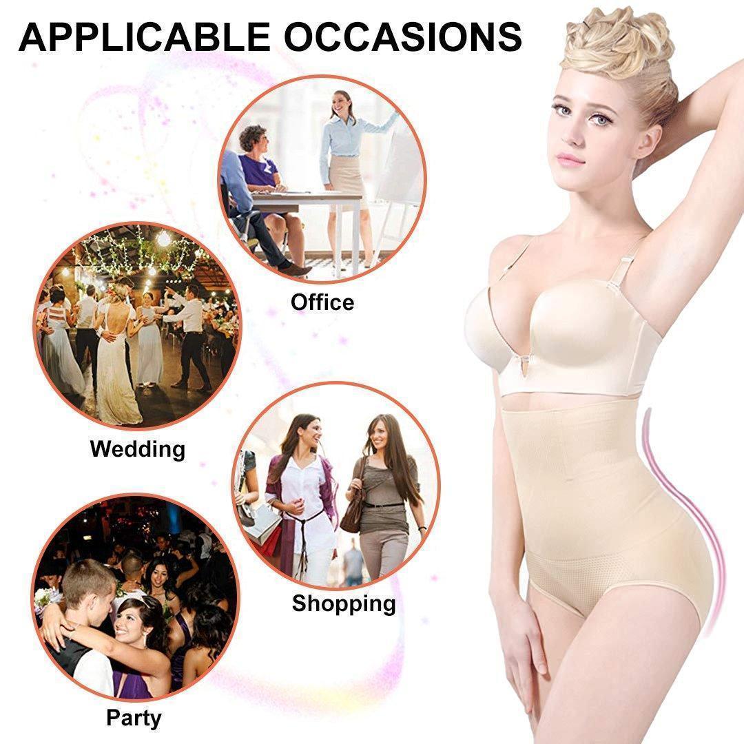 Comfortable women's high waist shapewear, seamless tummy control underwear ideal for body shaping