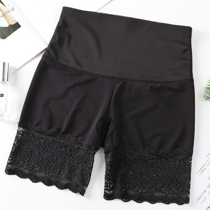 Model showcasing the unrestricted movement in women's ice silk anti-chafe undershorts