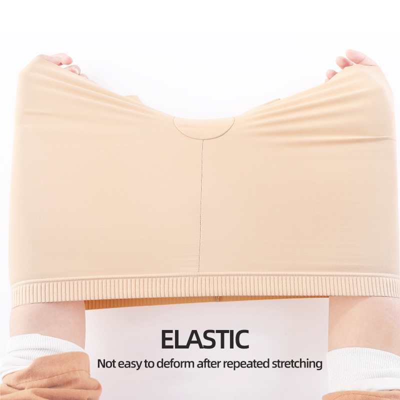 Women's thigh saver shorts in a black color, made of cooling ice silk for anti-chafing
