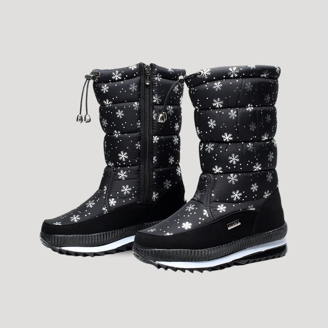 Durable women's waterproof winter boots, insulated for extreme cold. Slip-resistant snow boots for outdoor adventures.
