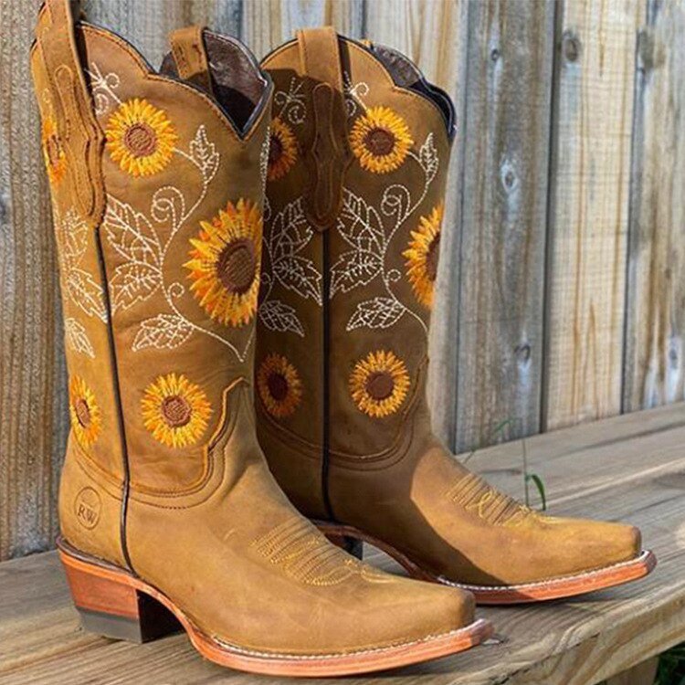 Stylish Isabella women's bohemian comfort boots. Flat slip-on design for casual, everyday fall and winter fashion.