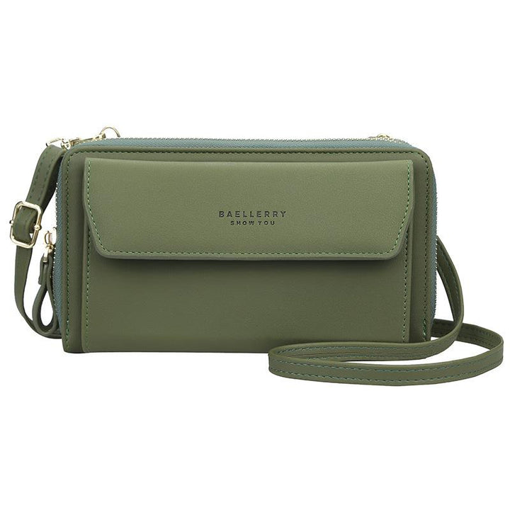 Women's phone bag styled as a purse and wallet, ideal for daily use and travel convenience