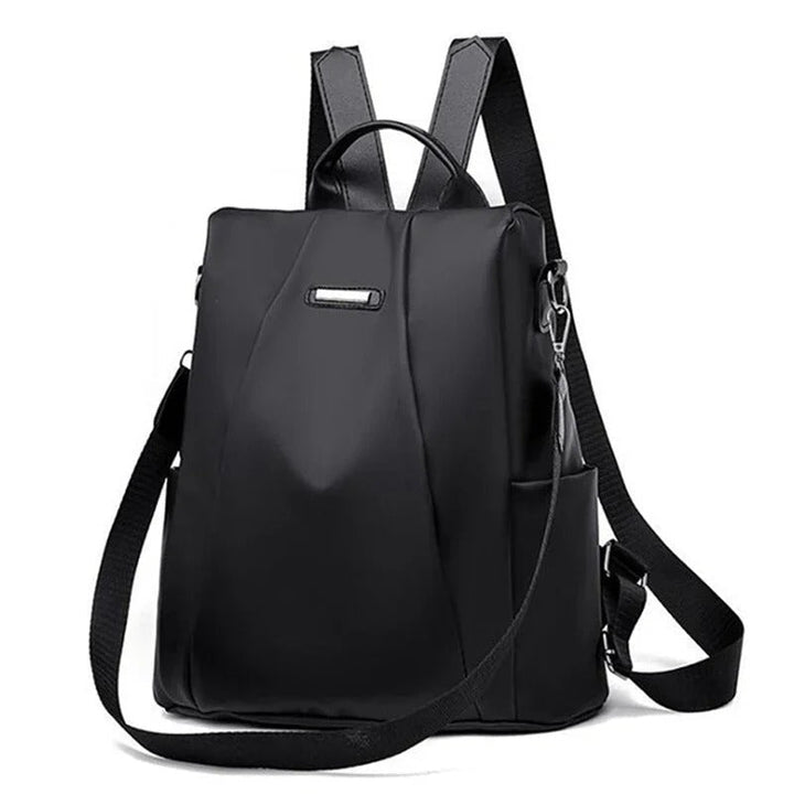Women's lightweight water-resistant nylon backpack, perfect for everyday use, travel, or commute.