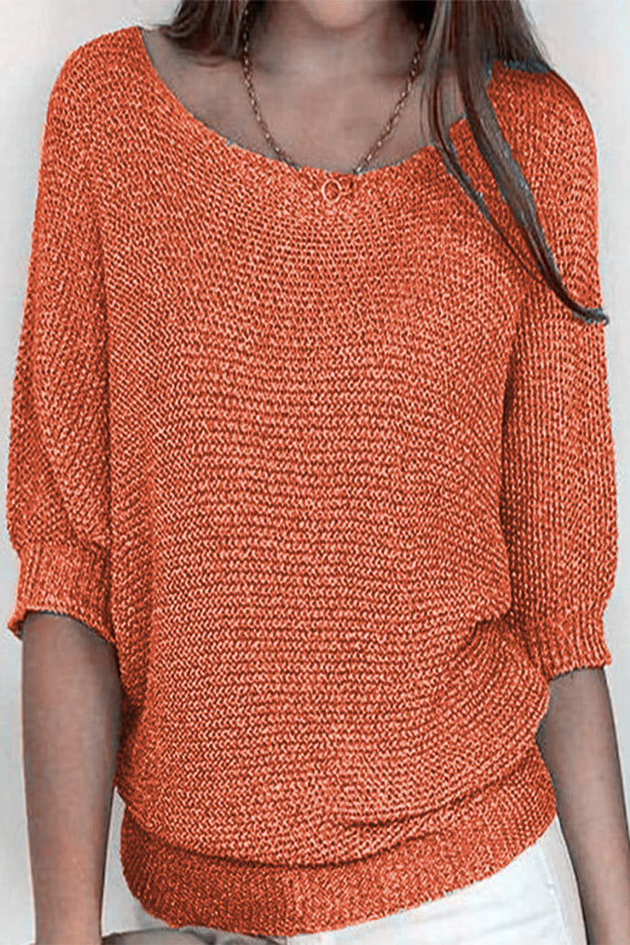 Loose fit women's pullover, featuring stylish batwing sleeves for a chic and versatile look.