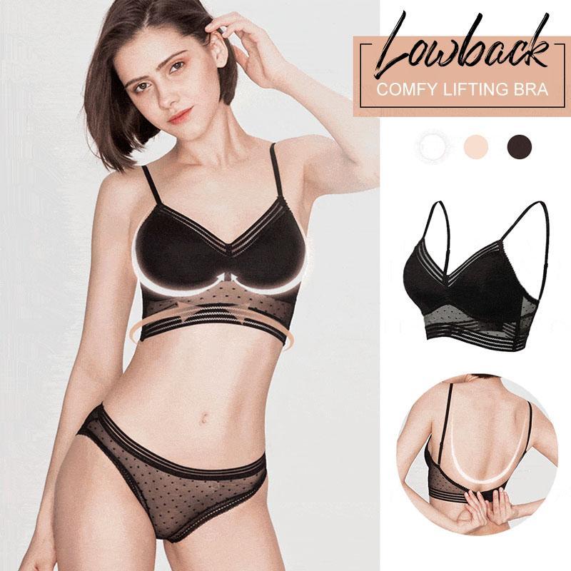 Wireless low back bra with comfortable lift, perfect intimate for women's backless dresses