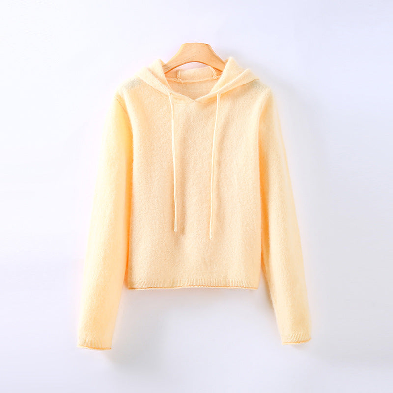 Ultra-soft women's comfort hoodie, a luxurious pullover top perfect for cozy everyday wear and stylish layering.