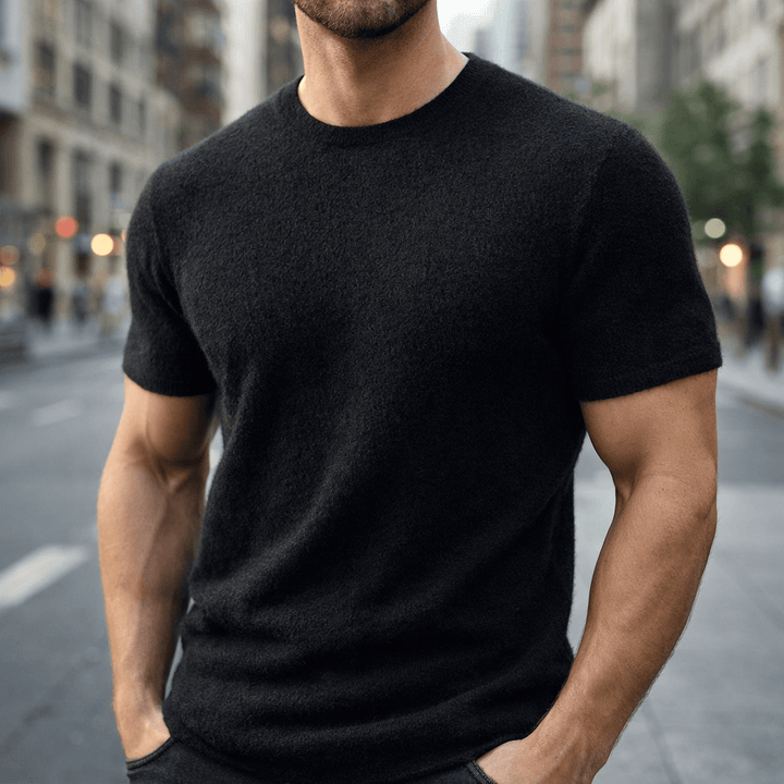 Luxuriously soft women's short sleeve top, a comfortable and elegant t-shirt for daily wear.