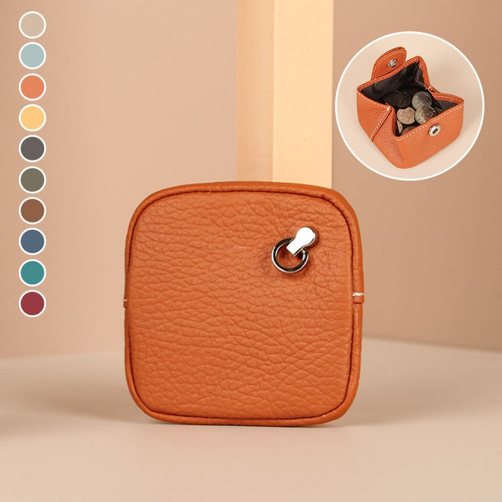 Soft pink mini leather wallet for women, a stylish and practical fashion accessory