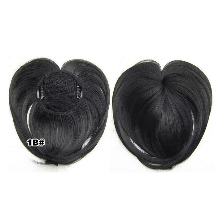 Synthetic hair topper for women, short cut, perfect for gray coverage and natural-looking volume