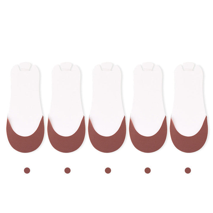 Women's no-show toe toppers, a hygiene accessory for summer footwear and sandals
