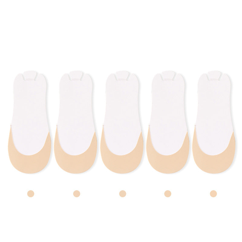 Everyday women's invisible toe topper socks, adding comfort to any slingback style