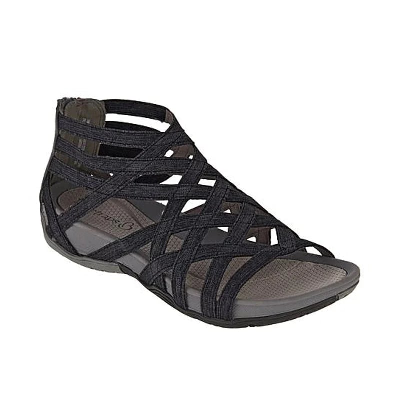 Foot comfort: women's adjustable orthopedic sandals for summer walks.